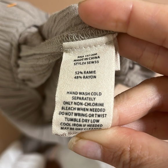 Soft Souranding 1X Light Gray Button-Detail Pants - Picture 3 of 3